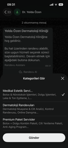 KATEGORİ SEÇİMİ