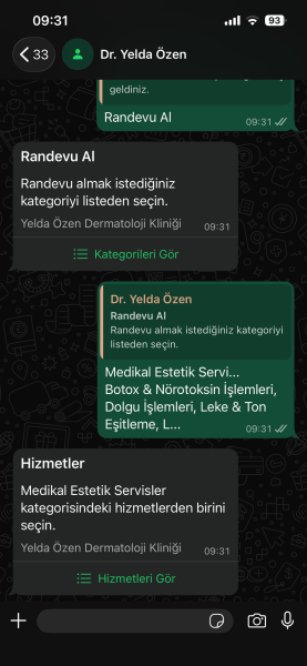 HİZMET SEÇİMİ BUTONU