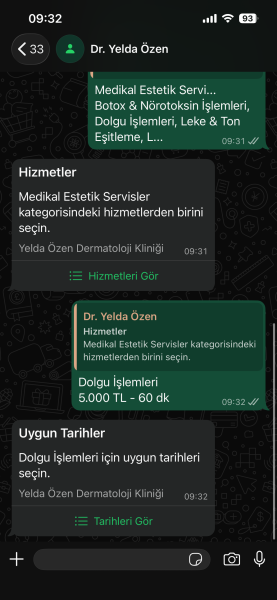 TARİH SEÇİMİ BUTONU